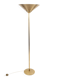 Lampadaire torchière en laiton Travail italien, circa 1965–1975