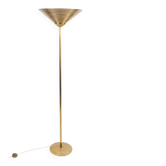Lampadaire torchière en laiton Travail italien, circa 1965–1975