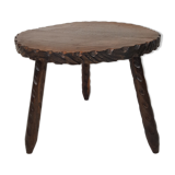 Coffee table in solid wood, tripod