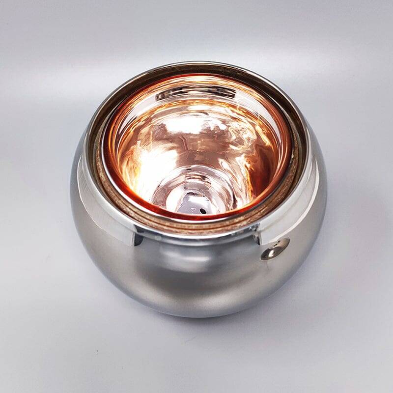 1960s Stunning Ice Bucket by Aldo Tura for Macabo. Made in Italy