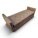 Vintage upholstered 2-seater sofa – embroidered cashmere fabric