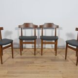 Mid-Century Teak Dining Table & Chairs by Hans Olsen for Frem Røjle, Denmark, 1960s, Set of 5