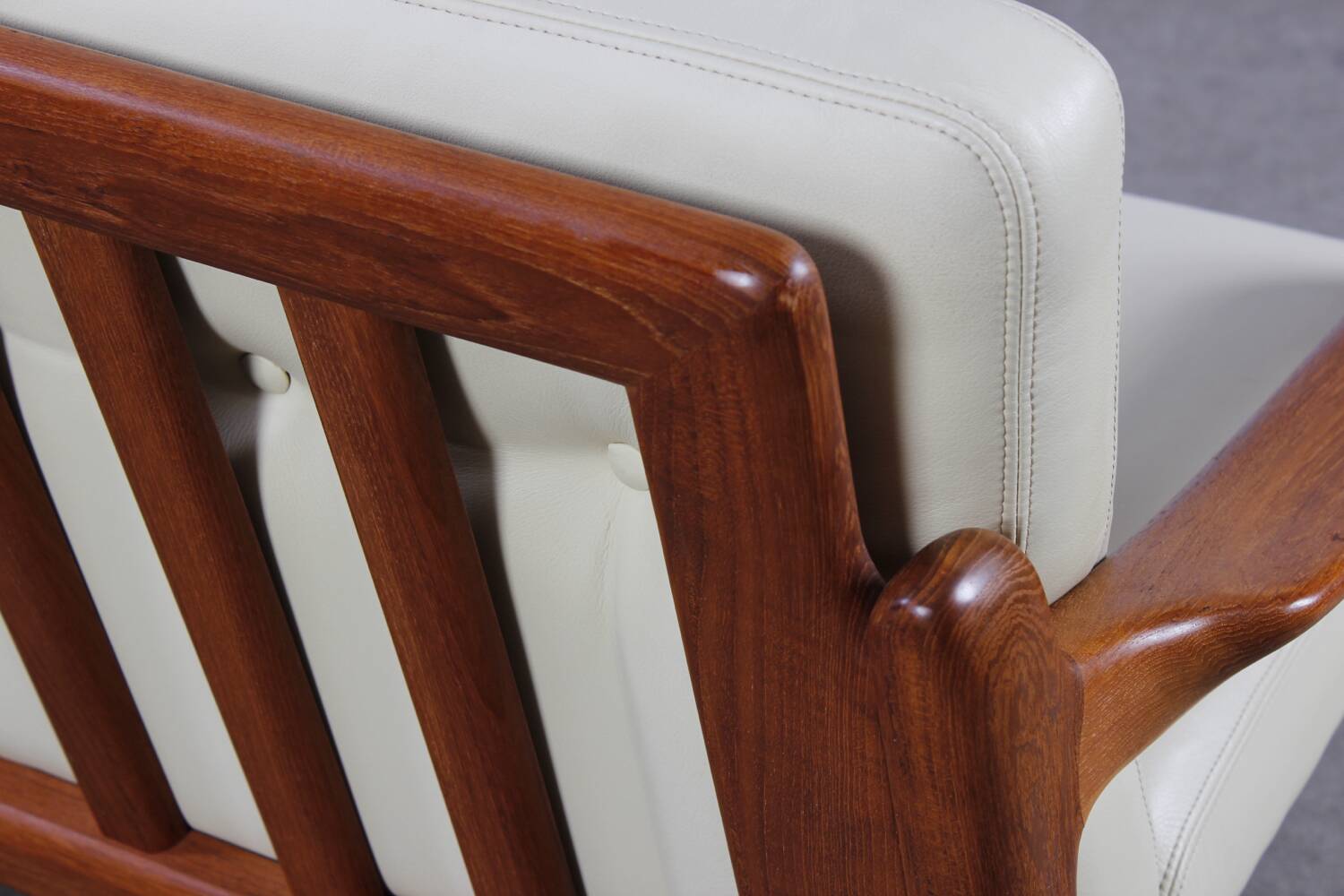 Canapé 3 places vintage en teck, design danois du milieu du siècle, style scandinave des années 70