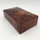 Ancient box, walnut magnifying glass box, early 20th century