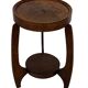 Table d'appoint Art Déco en chêne au design minimaliste