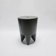 Black stool designed by Philippe STARCK, vintage. 1970-1980