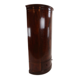 Edwardian mahogany bow-fronted wardrobe by Maple & Co