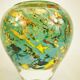 Blown Glass Vase with Gold Inclusion Jc Novaro (Biot)