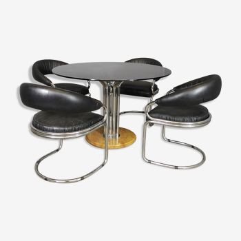 Chairs and table by Giotto Stoppino, 1970s