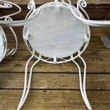 Wrought iron garden furniture