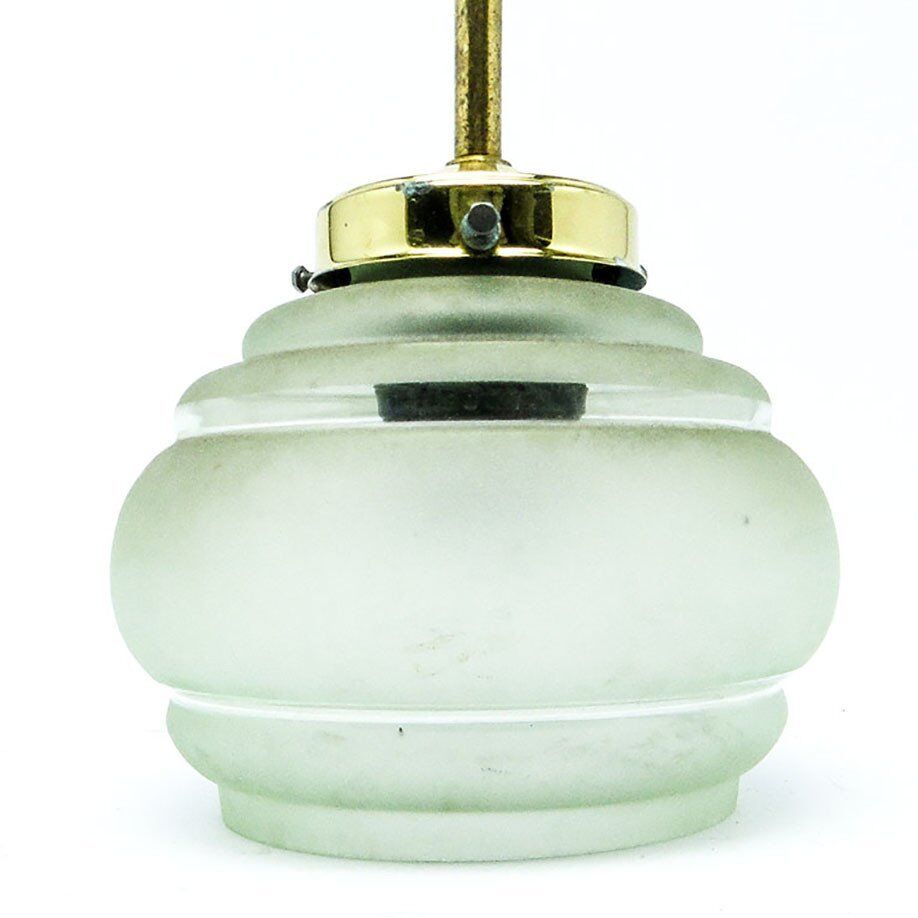 Mid-century pendant lamp in glass, 1950s
