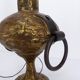 Brutalist lamp in gilded bronze Max BRE 1970