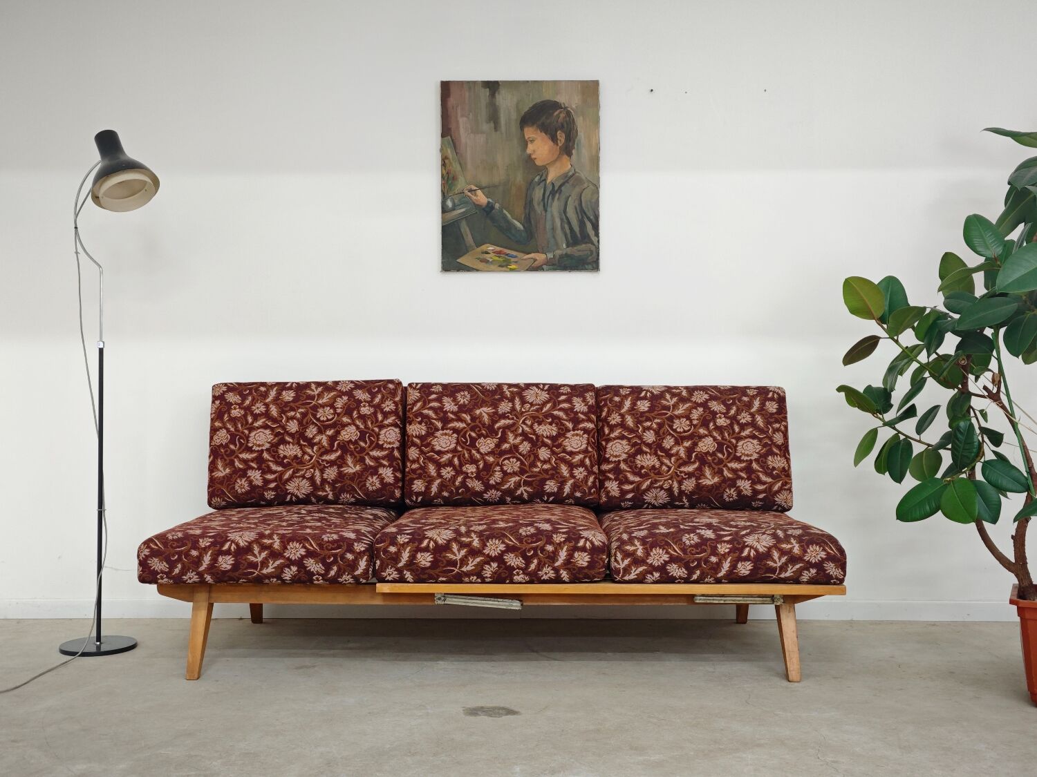 Daybed 55-17 bench by Frantisek Jirak for Tatra Pravenec 1960