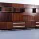MODULAR SHELF ROSEWOOD ICO PARISI 1960s MIM ROMA PUBLISHER