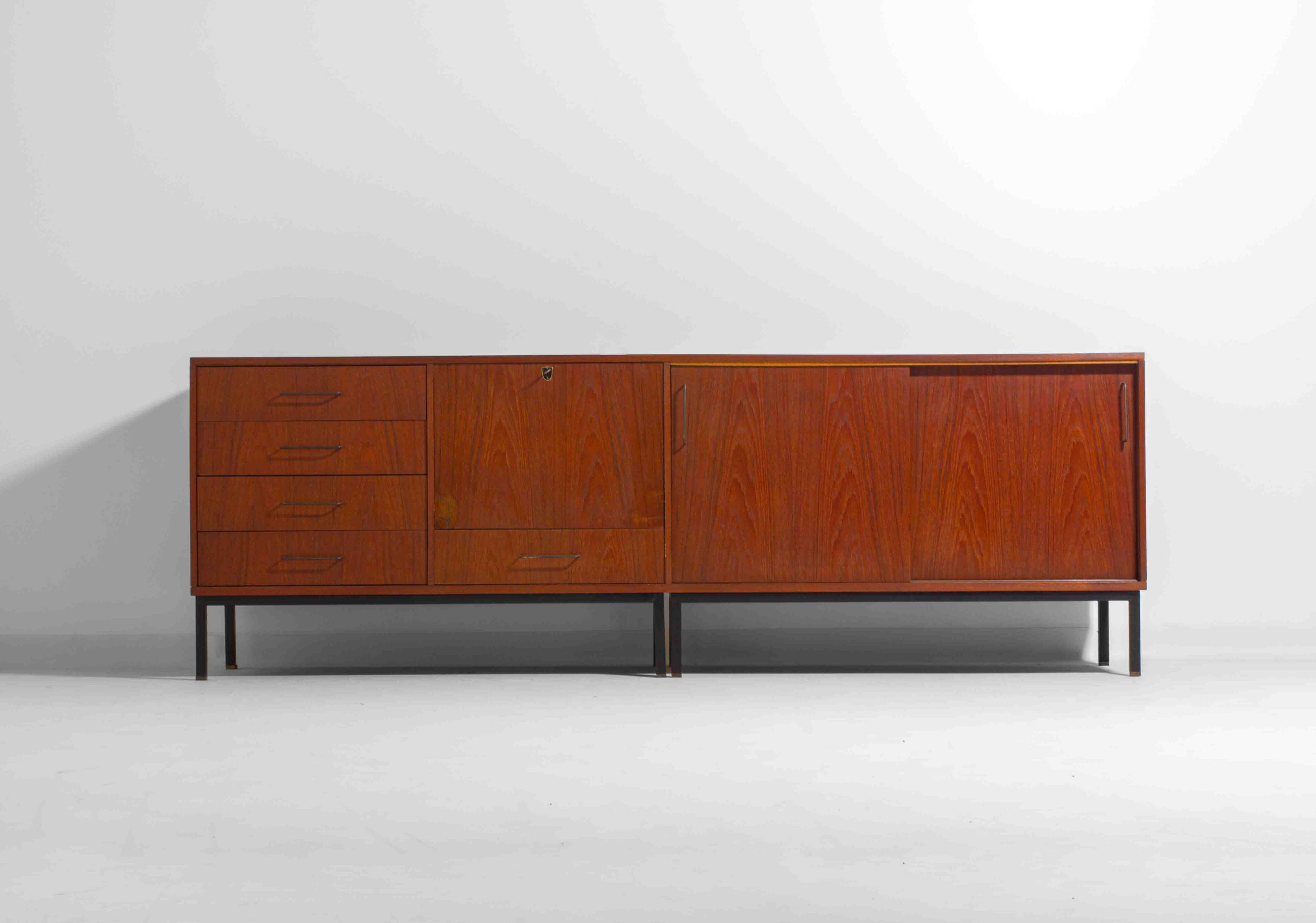 Sideboard in teak by C. Wulput, Belgium 1960s
