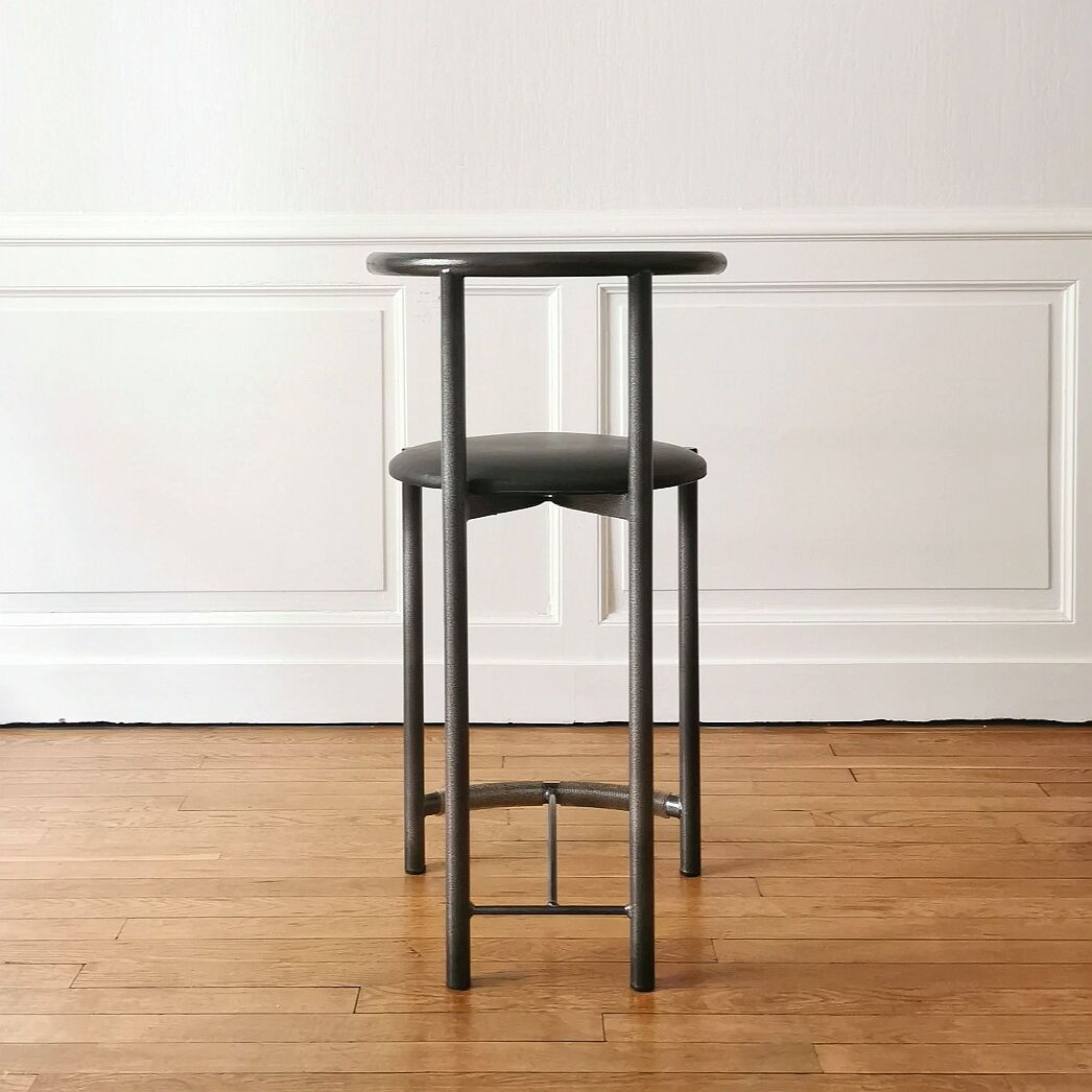 Post-modern high stool, 1980