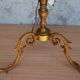 Lampadaire tripode trois bras de lumières en bronze de style Louis XV