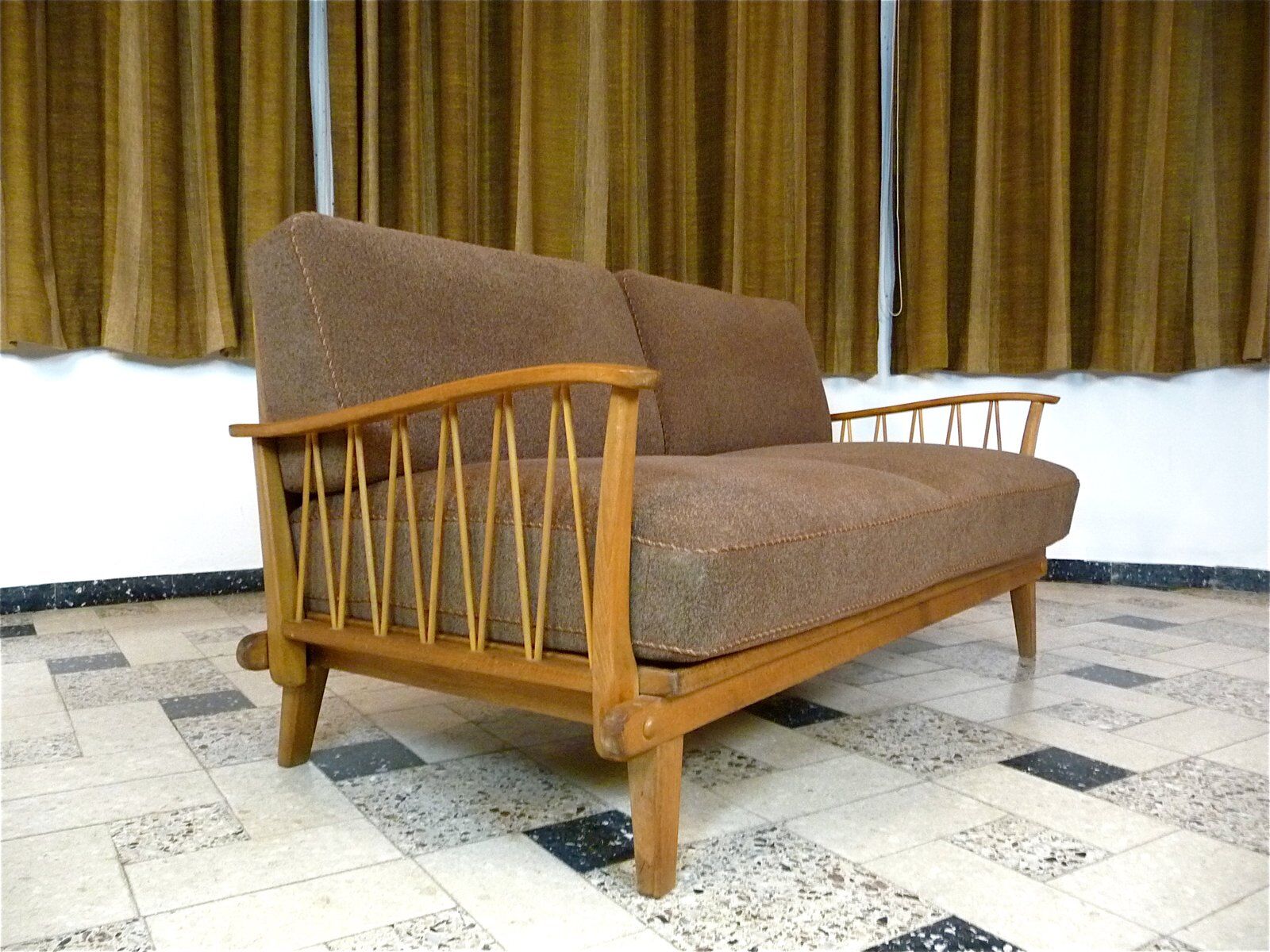 Mid-century Two-Seater Sofa Daybed by Wilhelm Knoll, Germany 1950s