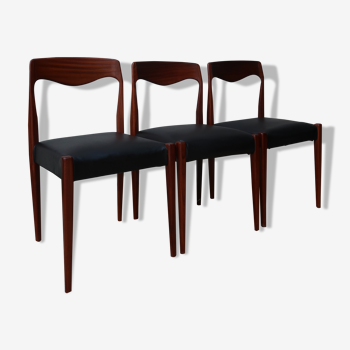 Series of 3 chairs Niels Otto Moller