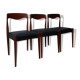 Série de 3 chaises Niels Otto Moller