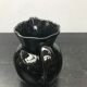 Former black ceramics pitcher vintage 70s