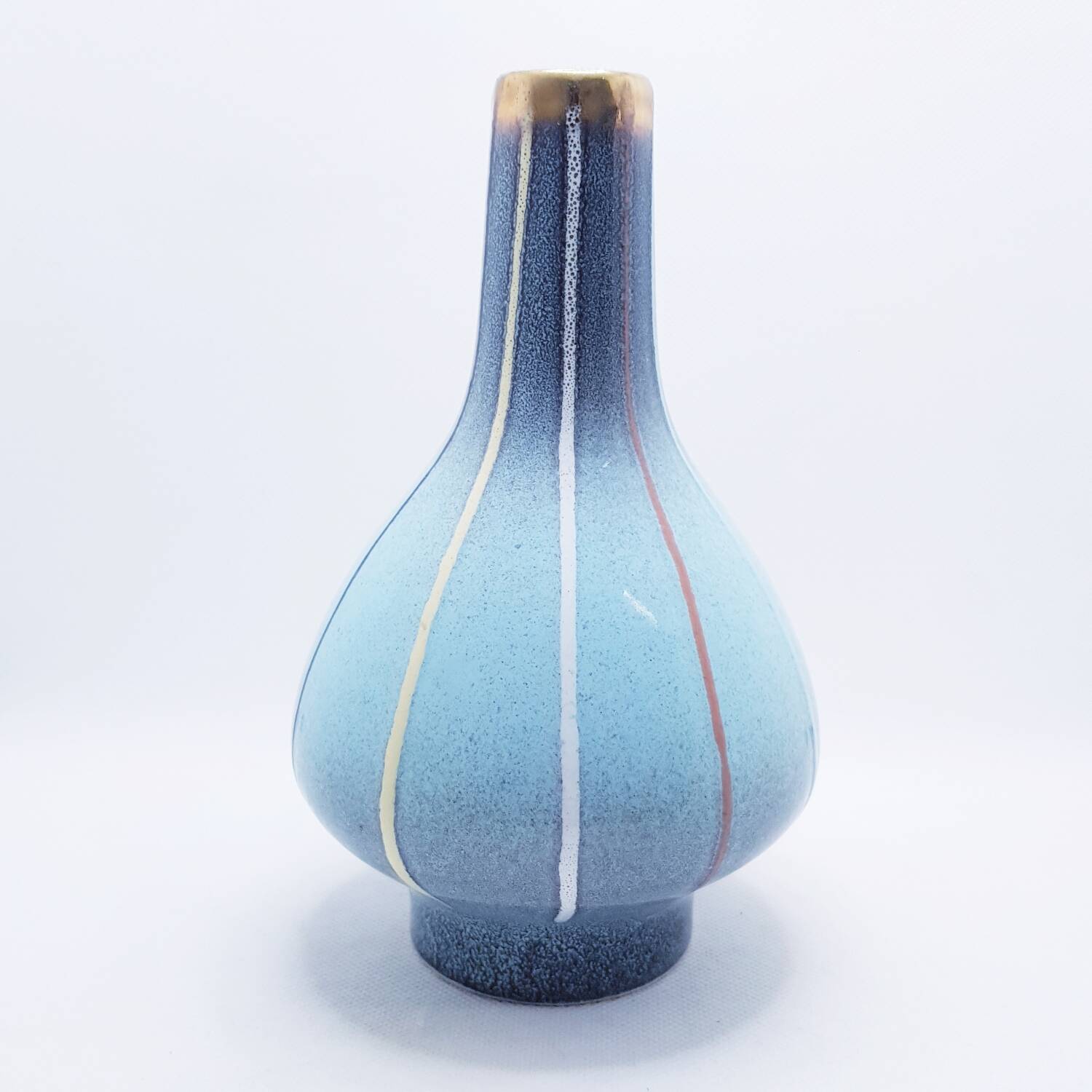 Vase à fond cloche rayé