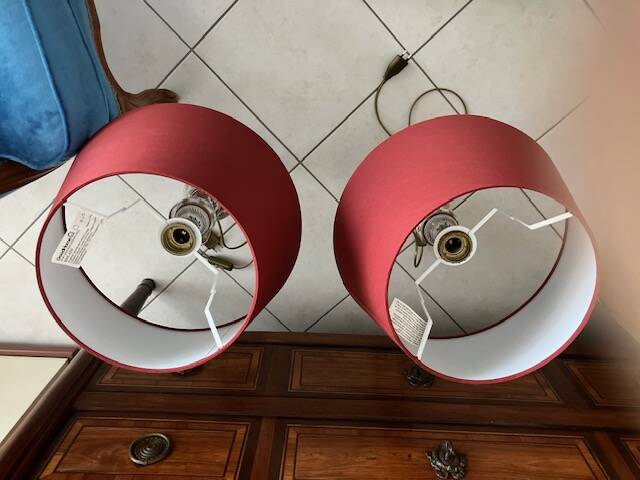 Pair of venitian style living room lamps