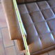 Sofa bench skai camel 50s