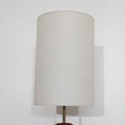 Lampe scandinave en teck monoxyle 1960