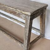 Old burmese teak bench
