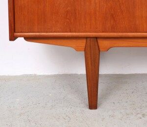 Danish design teak highboard, 1960s