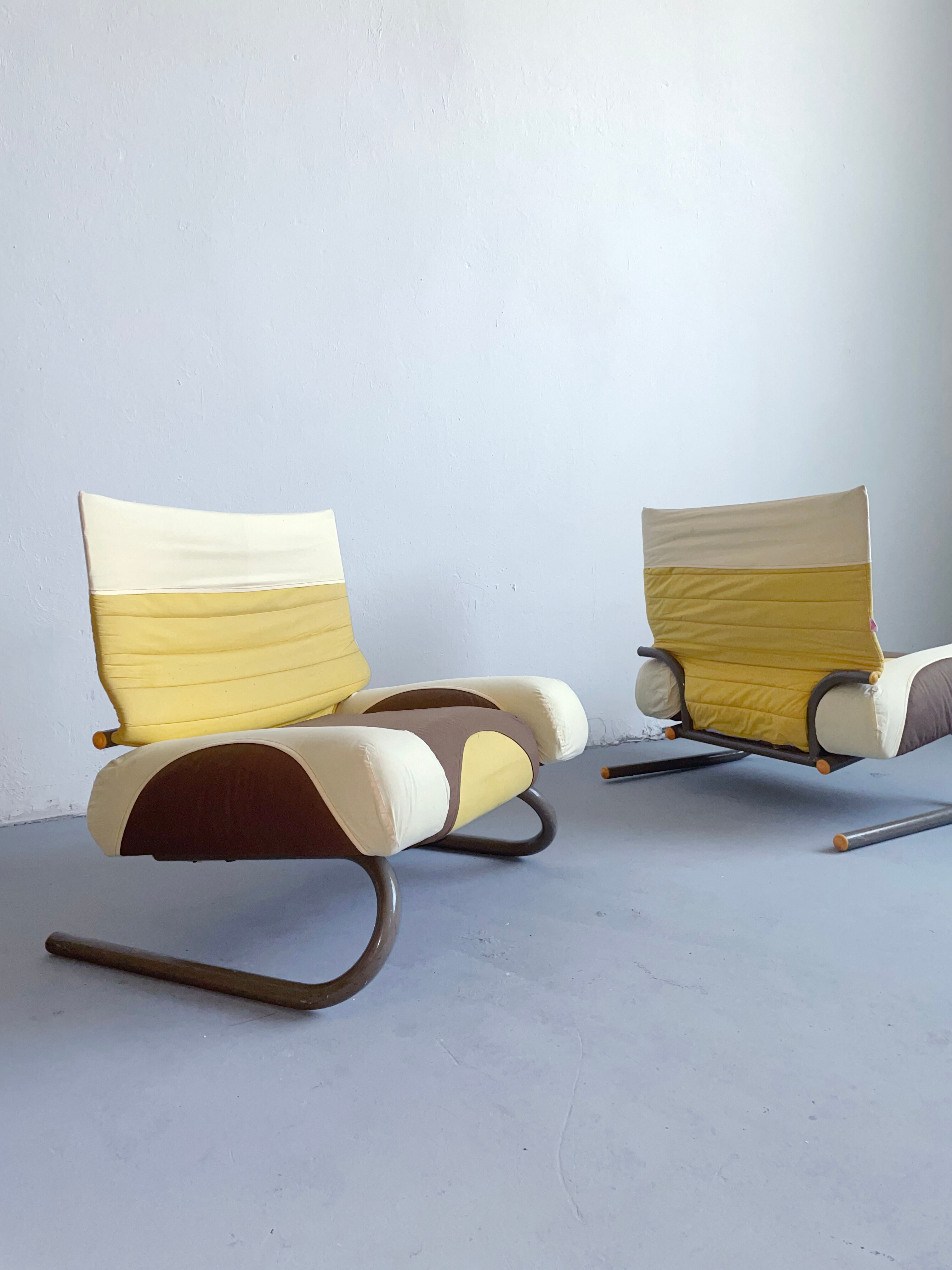 Paire de fauteuils 'Peter Pan', Michele De Lucchi pour Thalia&Co, Italie, 1982