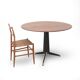 Vintage table with a round top and central base, 1950s.