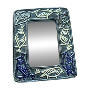 Harlequin Series Mirror in Ceramic Lisa Larson / Gustavsberg (2)