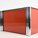 Antonello Mosca, Buffet For Cinova, Lacquer And Chrome, Italy C.1969