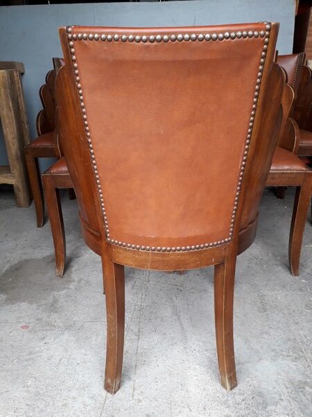 Suite of 6 chairs era art deco 1930