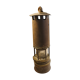 Old miner's lamp with baccarat glass