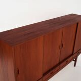 Teak highboard, Danish design, 1970s, production: Denmark