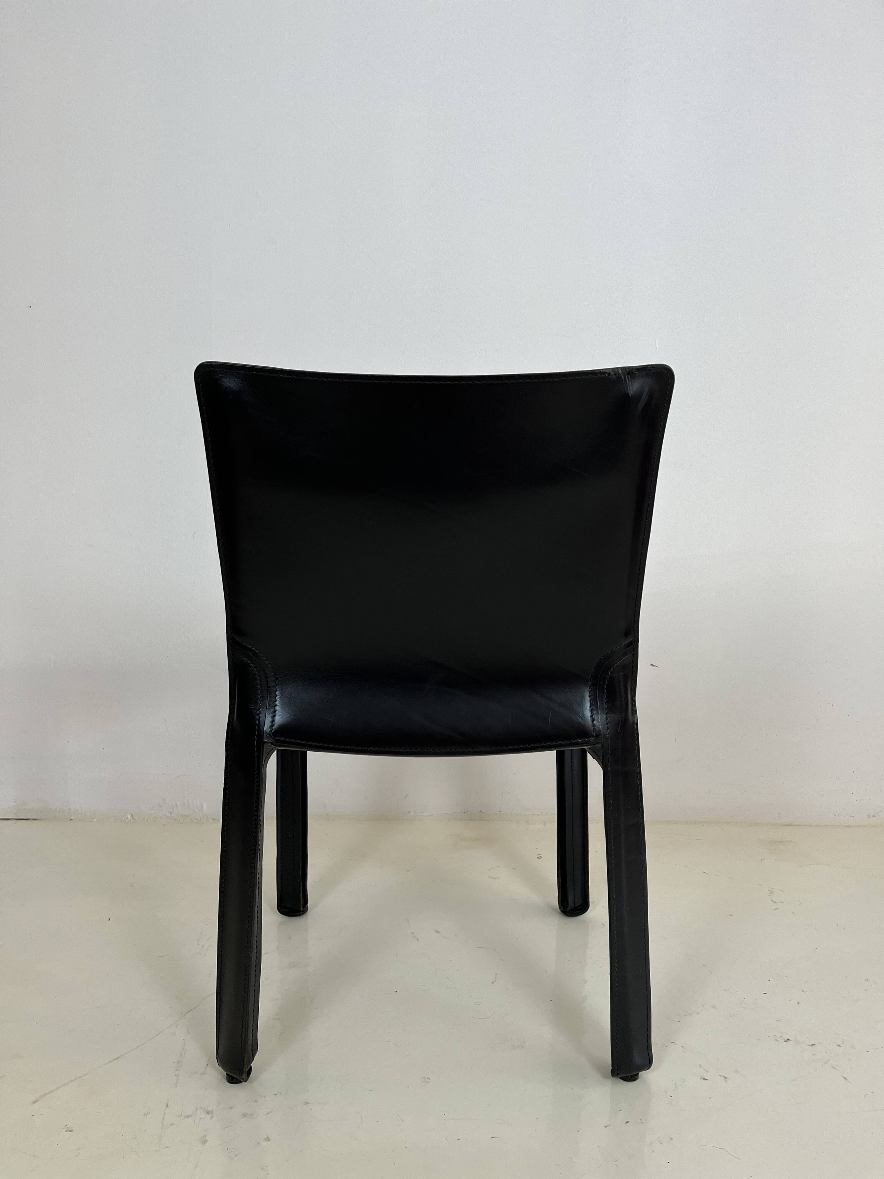 Cab 412 chair, Mario Bellini, Cassina, 1970s