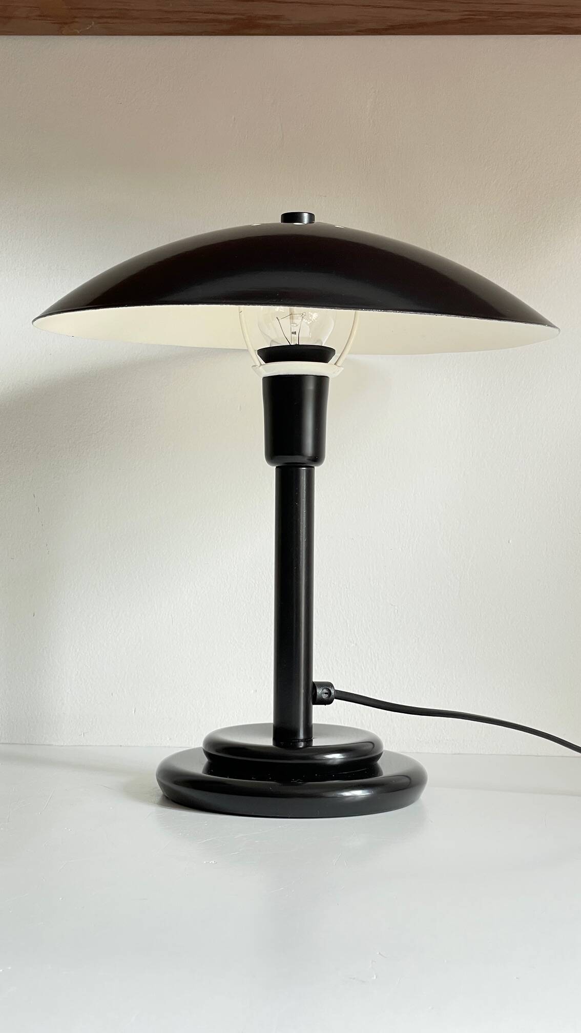 Vintage steel desk lamp by Aluminor