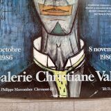 Poster exhibition Bernard Buffet at the Gallery Christiane Vallé 1986