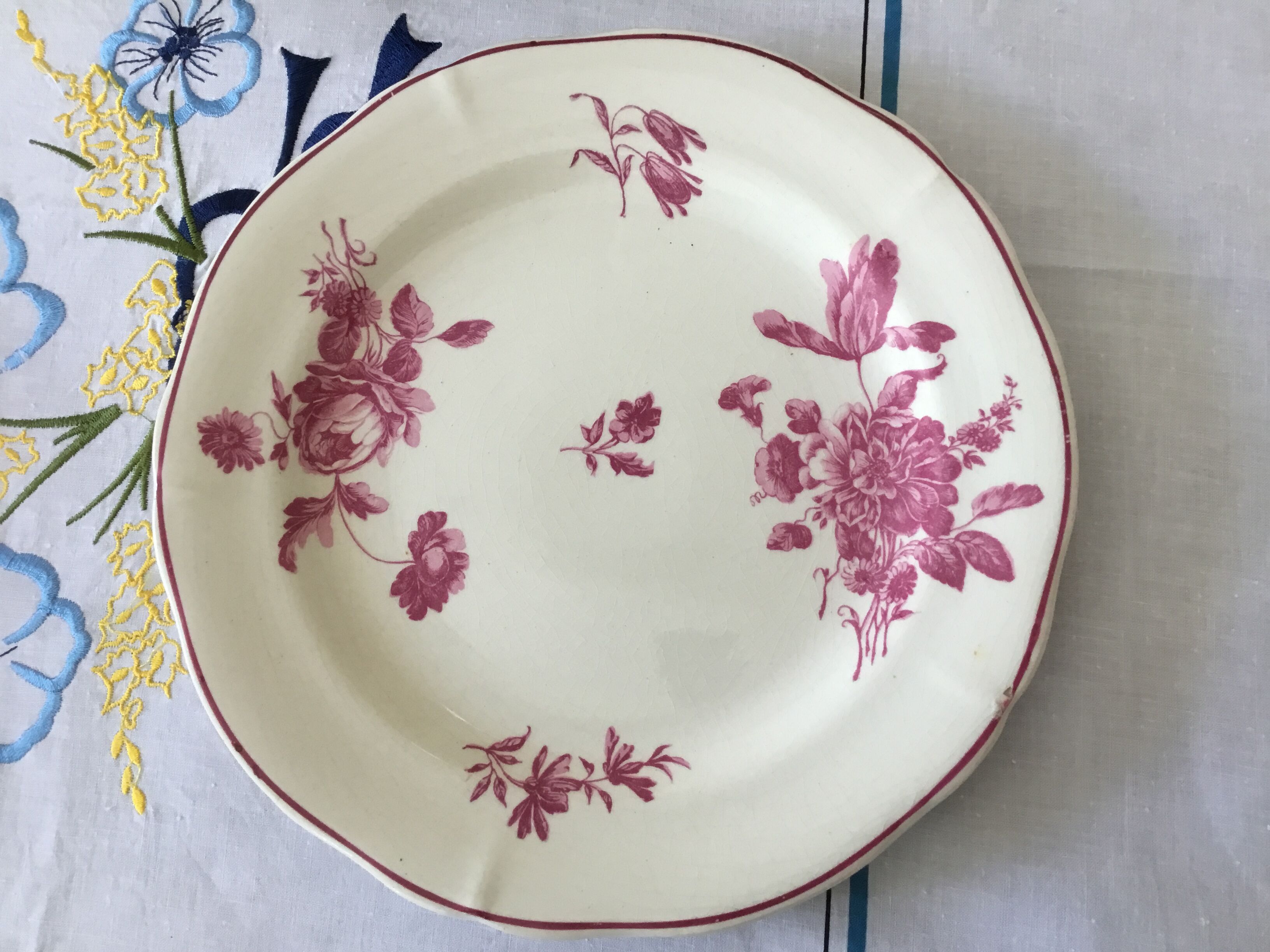 Gien earthenware plates