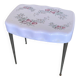 Vintage Bathroom Stool GILAC 1480 Bakelite + Chrome Compass Legs