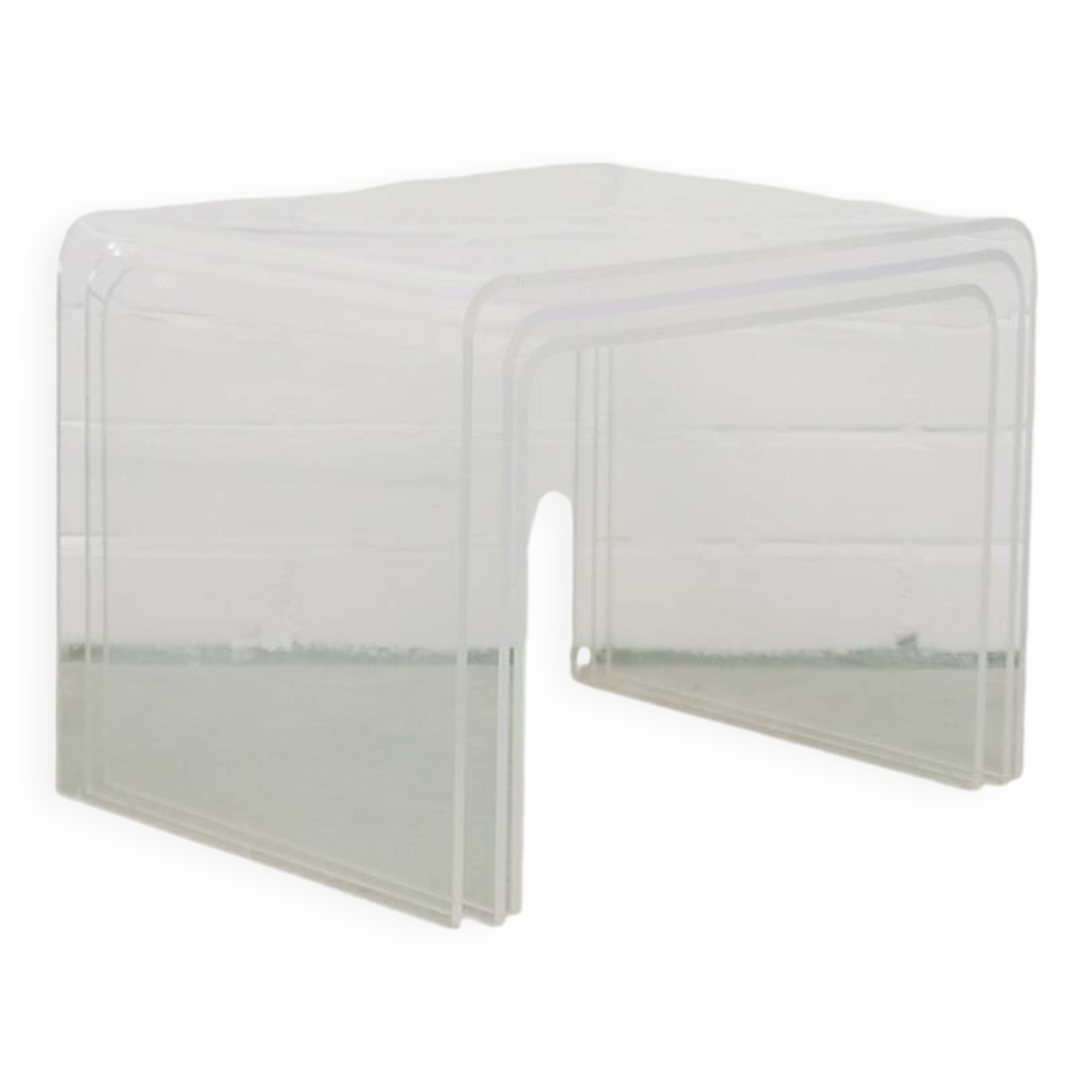 Set vintage en plexiglas x3