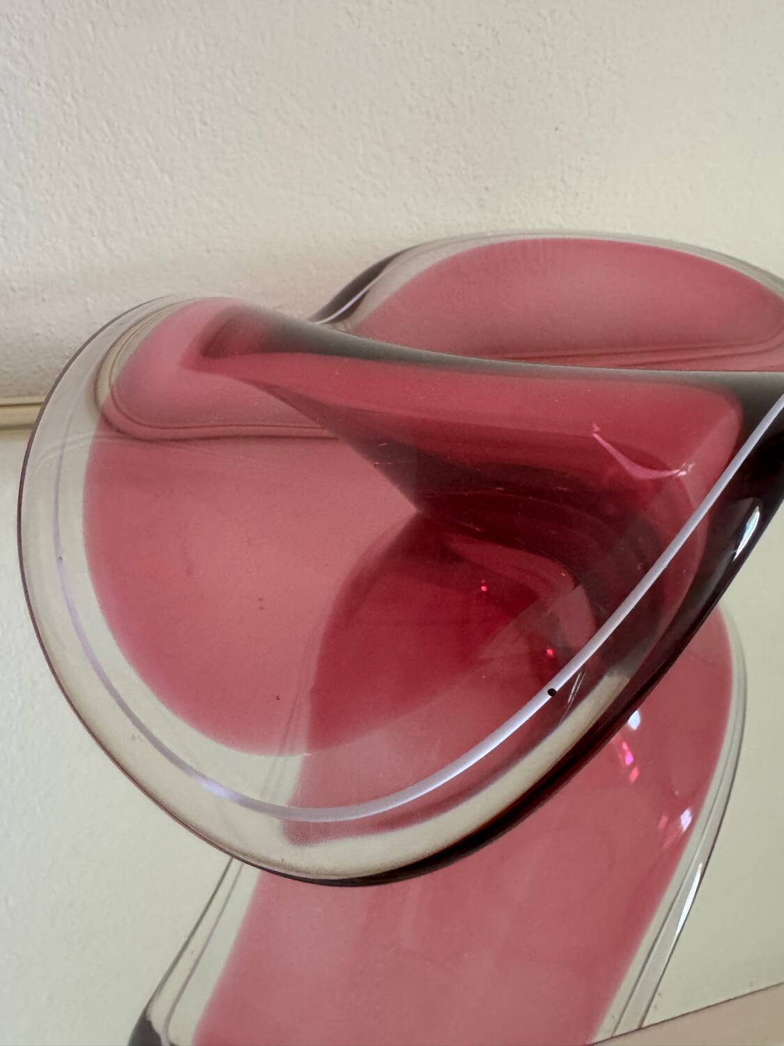 Scandinavian blown glass bowl Paul Kedelv 1950s