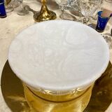 Fruit bowl or empty pocket in carved alabaster