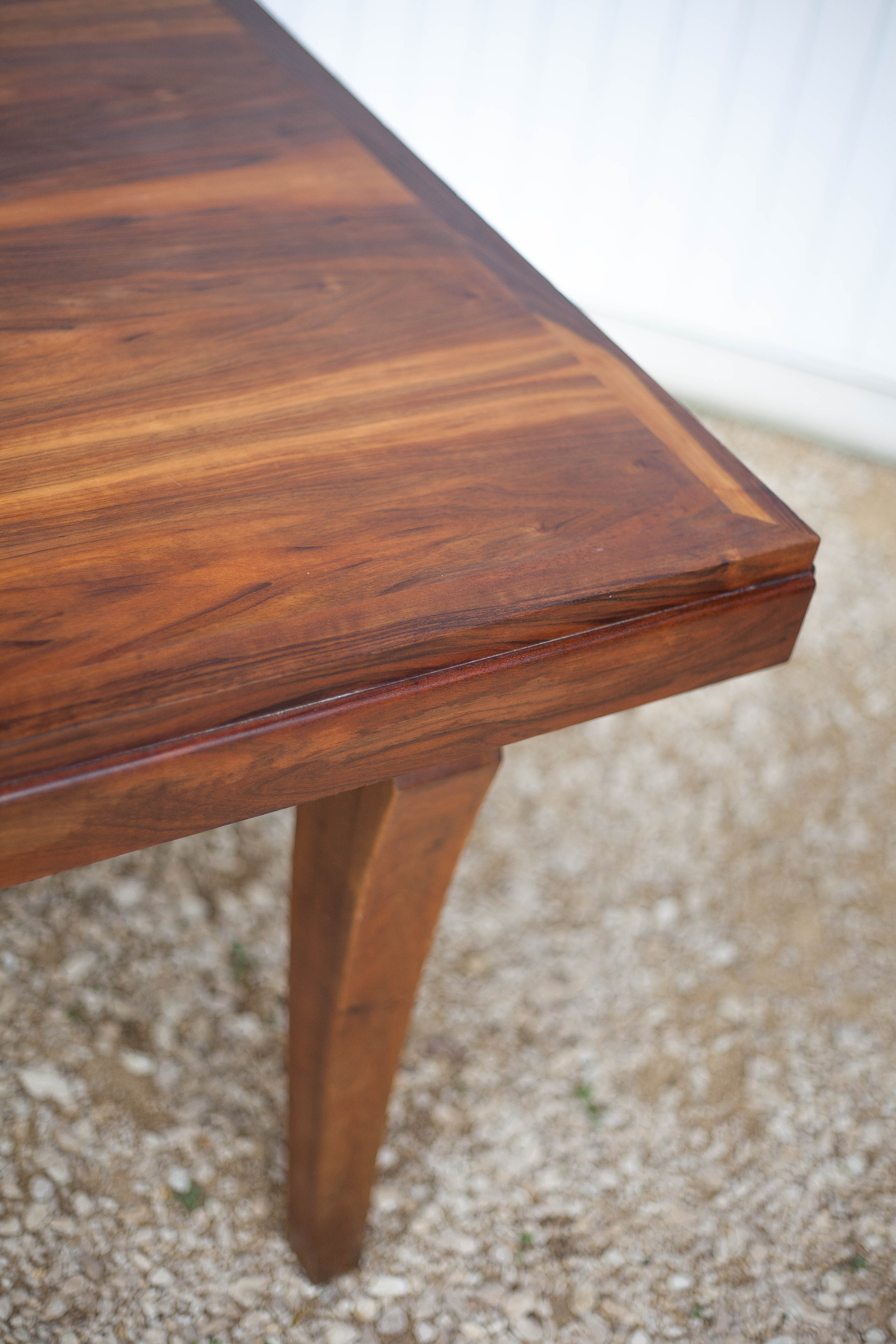 Art-Deco style wooden dining table
