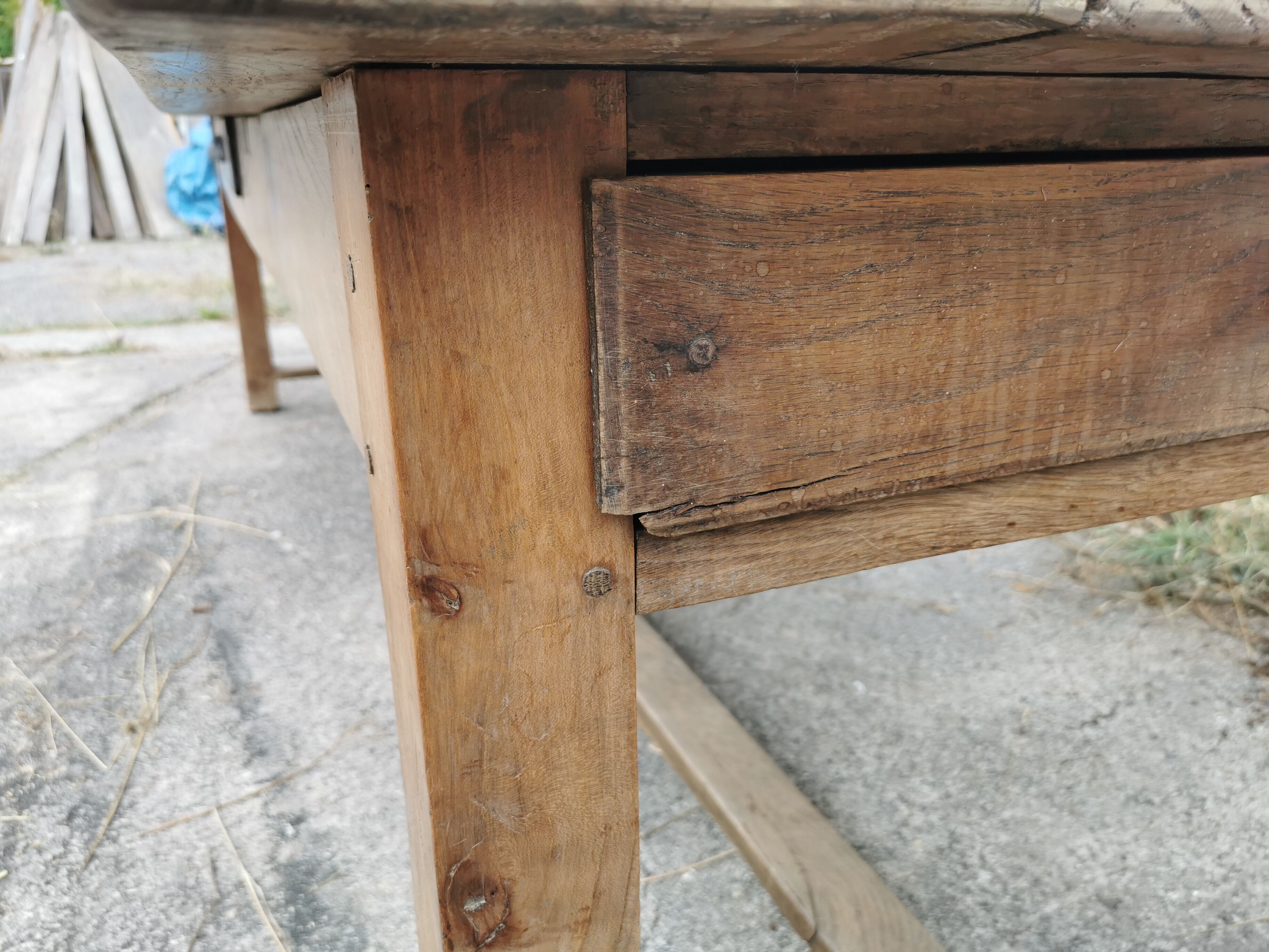 Table de ferme en chêne 260cm