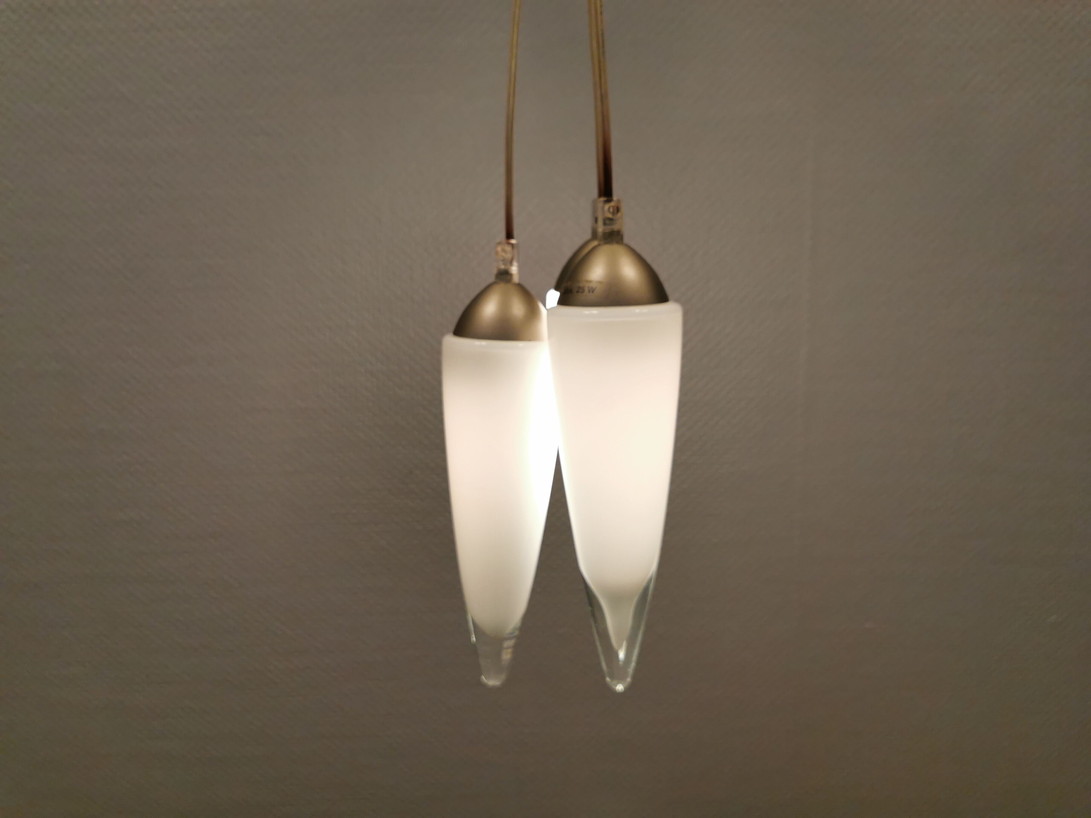 Three icicle hanging lamps