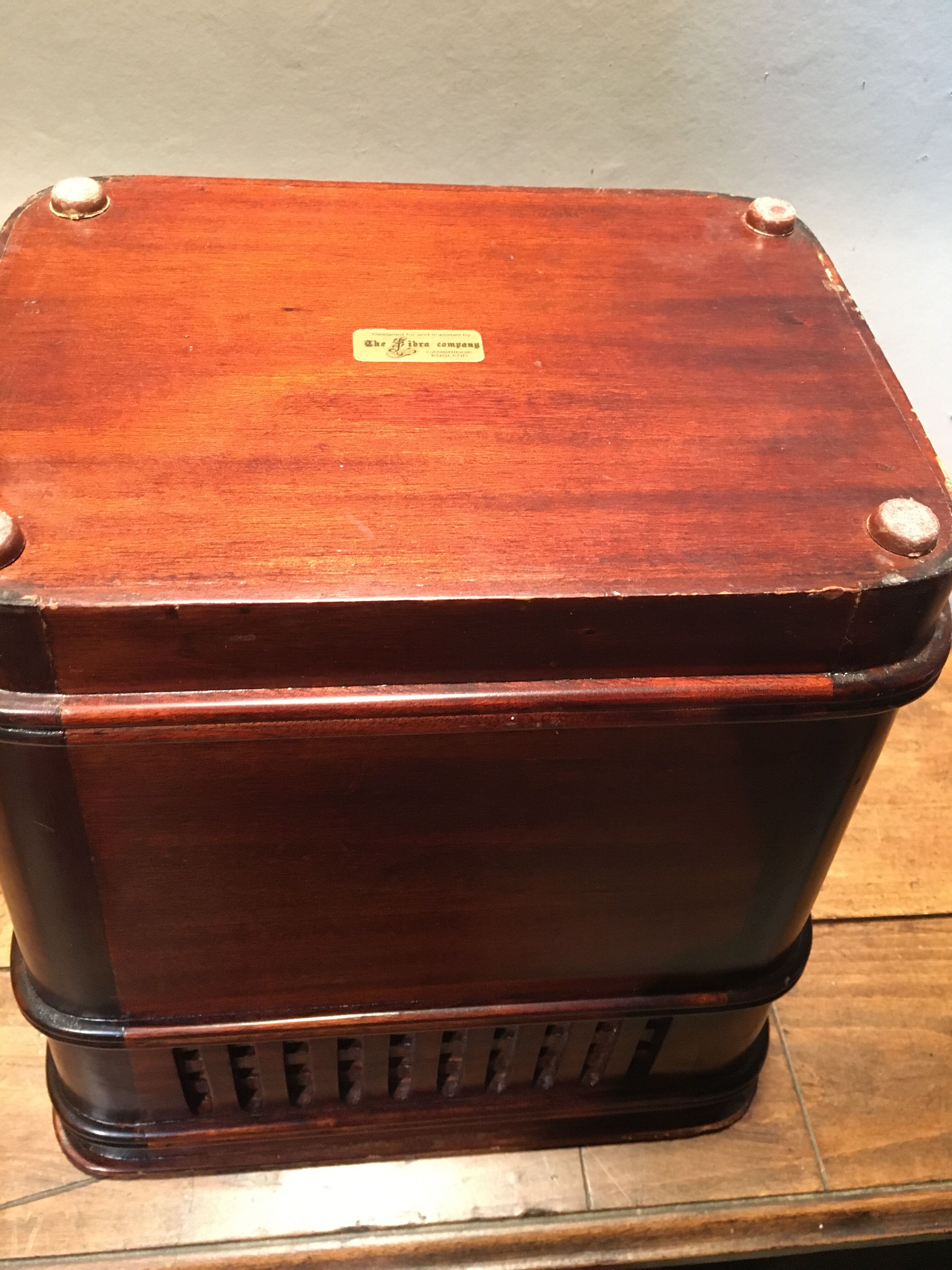 English-style mahogany desktop recycle bin